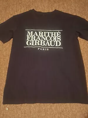 Marithe Francois Girbaud Mens Black White Logo T Shirt Medium • $20