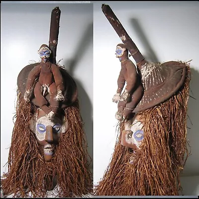 YAKA MASK Zaire AFRICANTIC Ancient African Art First Tribal AFRICAN MASK • $1806.89