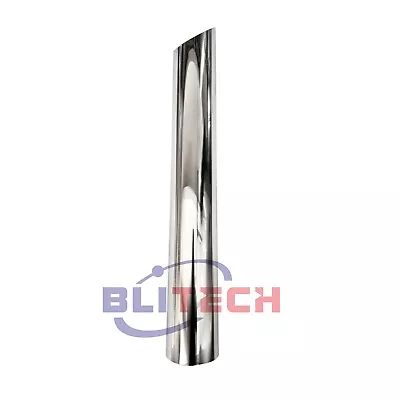 5  OD X 48  Inch Mitre Cut Chrome Stack Exhaust Pipe Semi Truck Tailpipe Tube US • $145