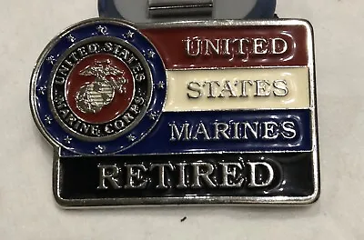 Vintage United States Marine Corps Retired Military Belt Buckle - 2410 *Free S/H • $12.99