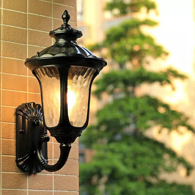 Vintage Retro Antique Lantern Lamp Wall Sconce Light Fixture Porch Patio Outdoor • £20.95
