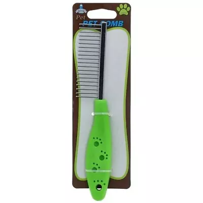 Metal Pet Comb With Cushion Grip Handle • $10.99