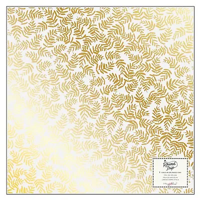 Maggie Holmes Round Trip Specialty Paper 12 X12 -Vellum W/Gold Foil - 5 Pack • $16.40
