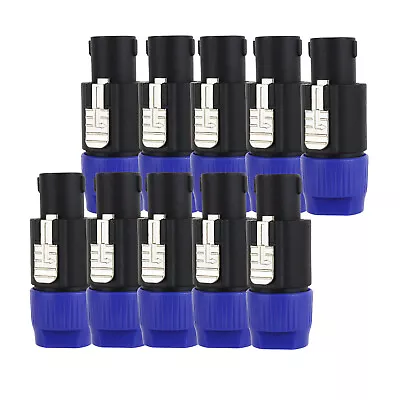 8x NL4FC NL4FX Speakon Plug For Gig Livehouse 4 Pole Audio Cable Male Connectors • $16.14