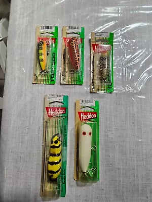 NOS Set Of 5 Heddon Fishing Lures Including The Meadow Mouse • $21