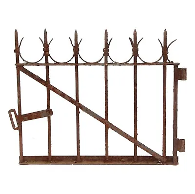 Petite Antique Wrought Iron Gate 28 X 24.25 • $200