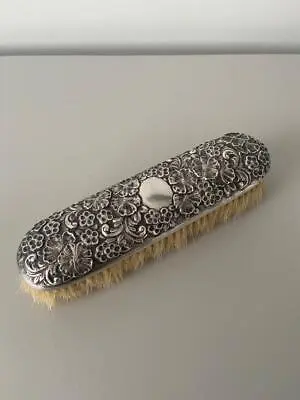 £24.99 • Buy SUPERB SILVER DRESSING TABLE CLOTHES BRUSH London 1899