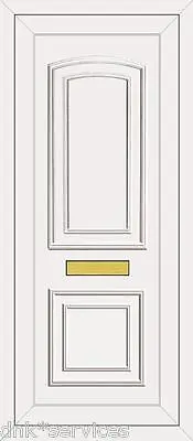 White Full Height Upvc Door Panel ( Balmoral Roosevelt Solid) Cut To Size 4 Free • £160