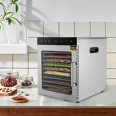 $179.55 • Buy Commercial 10 Tray Food Dehydrator Stainless Fruit Jerky Dryer Blower 3000W New