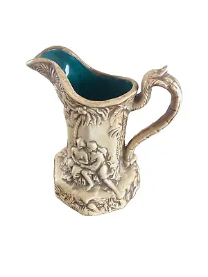 Vintage  Relief Art Molded Jug Pitcher-signed And Dated 1969 • $35