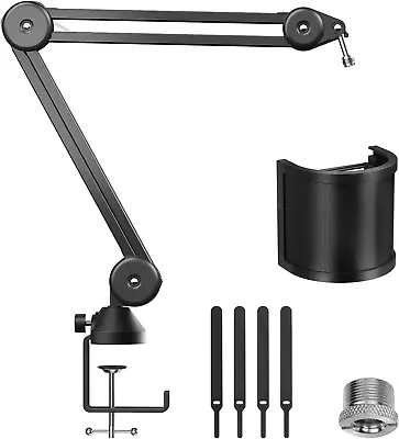TONOR Microphone Boom Arm Adjustable Microphone Stand Desk Mic Arm Extra-Large  • £41.71