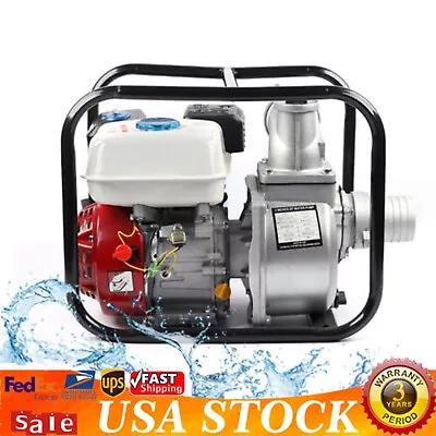 3  4 Stroke 7.5HP Portable Gasoline Water Pump Gas-Powered Semi-Trash Water Pump • $162.45