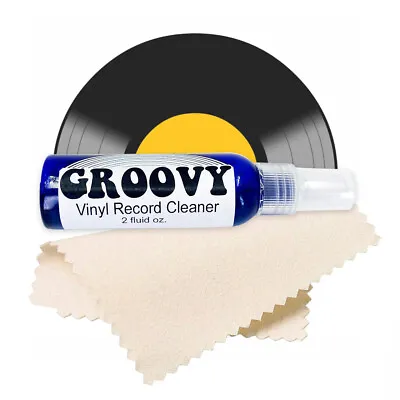 Groovy 2oz Record Vinyl LP Cleaning Solution Concentrated Cleaner Fluid Spray • $7.79