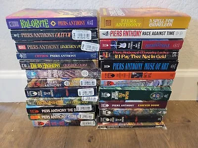 $42 • Buy Piers Anthony Lot Of 24 Science Fiction And Fantasy Novels Good To Near Fine