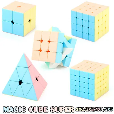 Magic Cube Super 3X3 4X4 5X5 Smooth Fast Speed Puzzle Rubix Rubics Rubik Toy • $10.99
