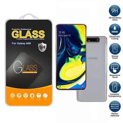 For Samsung Galaxy A80 2019 Tempered Glass Mobile Phone Screen Protector  • £2.99
