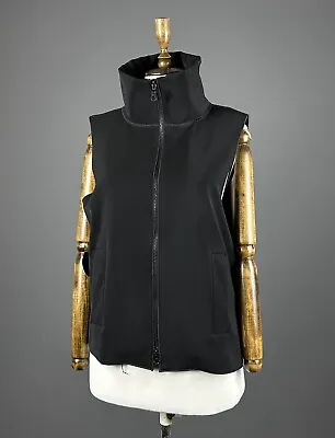 £84.33 • Buy Women ANNETTE GORTZ Black Soft Shell Sleeveless Gilet Vest Size 40 