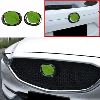 For Mazda CX~5 2017~2022 Carbon Fiber Front Rear Emblem Grille Badge Logo Trim • $23.36