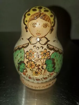 Matryoshka Russian Handpainted Nesting Dolls With Flowers Made In Russia  • $50