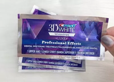 $19.50 • Buy Crest 3D White Whitestrips Teeth Whitening Strip 2 Packets 4 Strips Professional