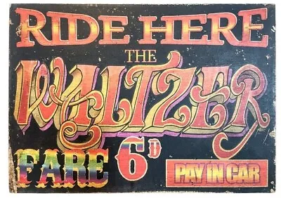 Fair Ground Waltzers Circus Ride Retro Wooden Plaque Sign Board Vintage Style  • $49.79