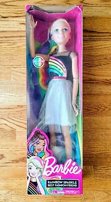 TALL Barbie 28  Rainbow Sparkle Best Fashion Friend Doll Blonde Hair #83903 NIB • $64.97