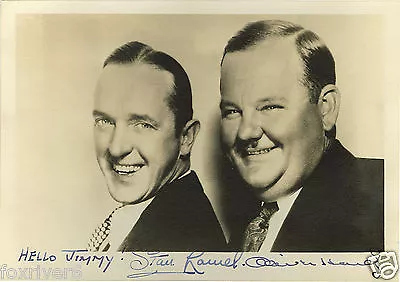 STAN LAUREL & OLIVER HARDY Signed Photograph - Comedy Film Actors - Preprint • £5