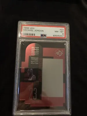 1996-97 Upper Deck UD3 Star Focus Michael Jordan #23 PSA 8 HOF Die-cut Acetate • $43.62