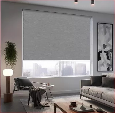 Pull Down Shades For Home And Office(Grey/Silver-Width 10  Max Drop Height 79 ) • $10