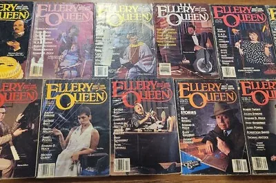Vintage 1987 Ellery Queen's Mystery Magazine Lot Of 13 Issues Jan-Dec  • $32