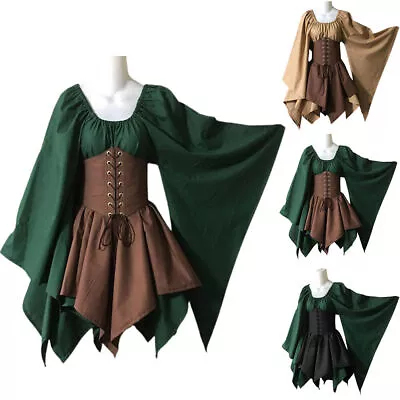 Women Girls Medieval Victorian Dress Costume Party Renaissance Gothic Cosplay • $39.94