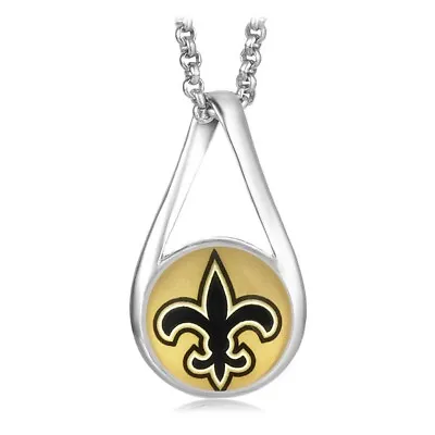 $21.95 • Buy New Orleans Saints Womens Sterling Silver Link Chain Necklace With Pendant D28