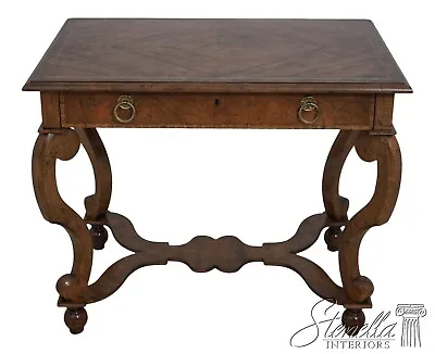 61633EC: BAKER Continental Style Walnut Dressing Table • $1595