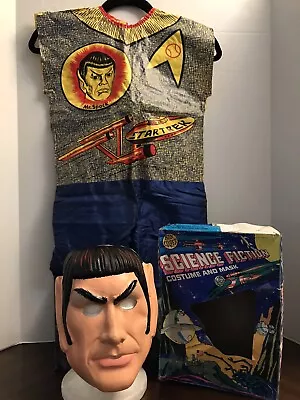 Vintage Mr. Spock Ben Cooper Star Trek Halloween Costume Child SMALL SciFi Box • $35