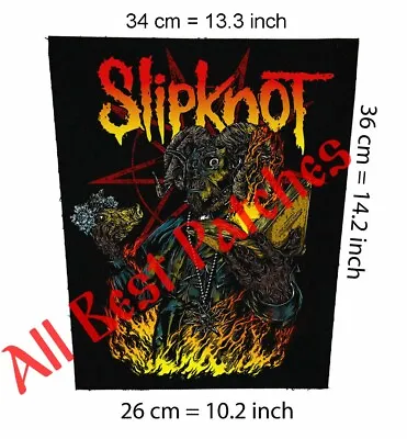 £23.99 • Buy Slipknot Goat Backpatch Canvas,Slayer,Metallica,Stone Sour,Deftones,Lamb Of God