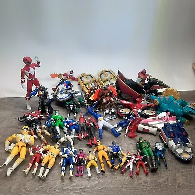 Huge Vintage Power Rangers Lot Of Figures Accessories 6lbs Misc 90s 2000s • $49