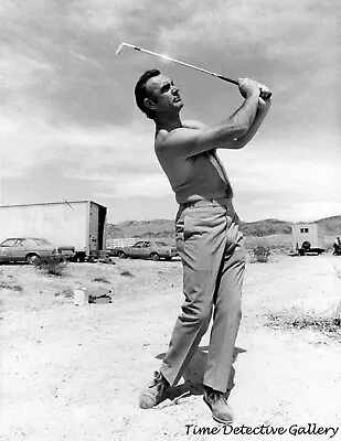 Sean Connery Golfing In Las Vegas Nevada - 1971 - Vintage Photo Print • $10