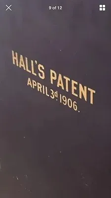 $25 • Buy Hall's Patent Antique Safe Lettering, Emblem, Decal, Gold Metallic 