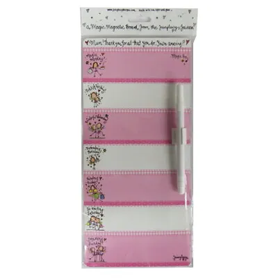 £3.95 • Buy My Mum Magic Magnetic Weekly Planner Fridge / Freezer Board - With Dry Erase Pen