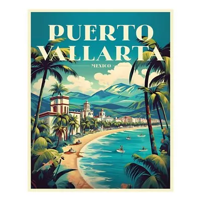 Exclusive Puerto Vallarta Mexico Collectible - Vintage Travel Poster Art • $20.09