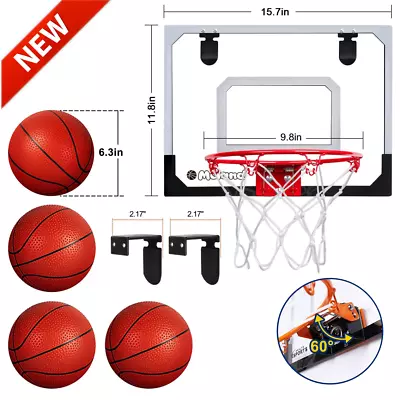 Mini Basketball Hoop System Indoor Outdoor Home Office Over The Door Net Goal • $34.50