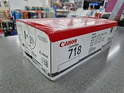 Genuine Canon 718 Twin Pack Black Toner Cartridges LBP7200C/7660C • £79