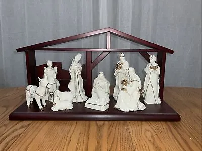 Mikasa Nativity Holiday Excellance Fine Porcelain 24kt Gold Trim W/ Manger • $99