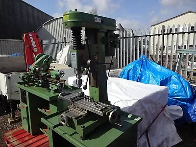 Myford VMB Milling Machine; Table 24  X 6  Imperial Grads Chucks Stand 240V • £3650