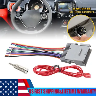 Stereo Radio Install Wire Harness + Antenna Adapter For Buick Chevy GMC Pontiac • $6.27