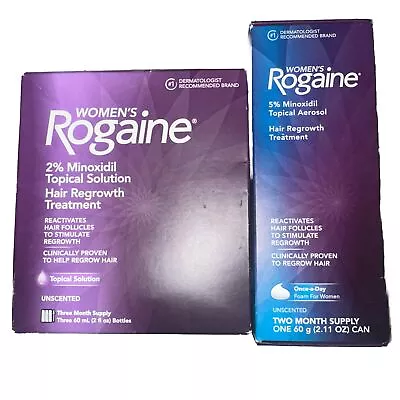 Women's Rogaine 2% Minoxidil Topical Solution EXPIRED  + (1) 2 Mnth Foam • $27.49