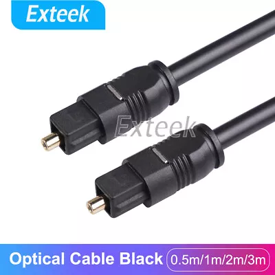 Durable Digital Optical Audio Cable Toslink SPDIF Cable Gold Plated For Amplifer • $4.70