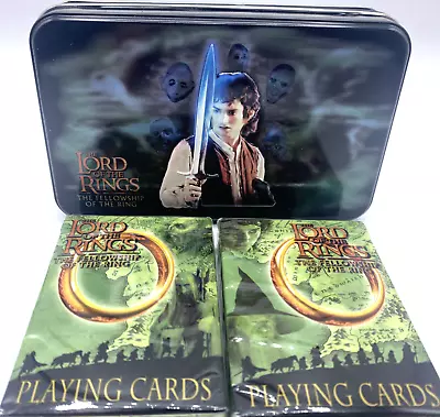 Lord Of The Rings Tin Two Packs Playing Cards Fellowship Of The Ring • £9.64