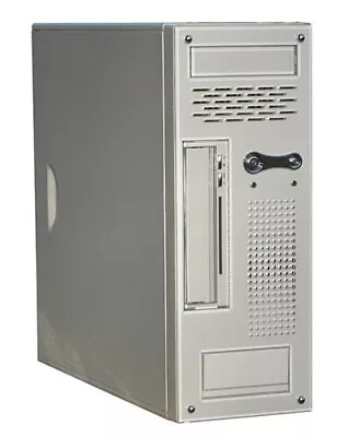 Beige Micro ATX Chassis Case Tower Desktop With NO PSU • £27