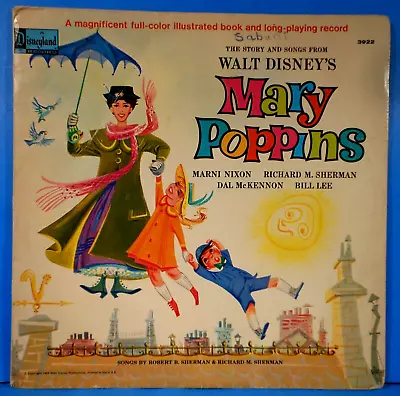 Walt Disney The Story Of Mary Poppins Lp 1965 Bookletgreat Condition G+/vg!!b • $5.99